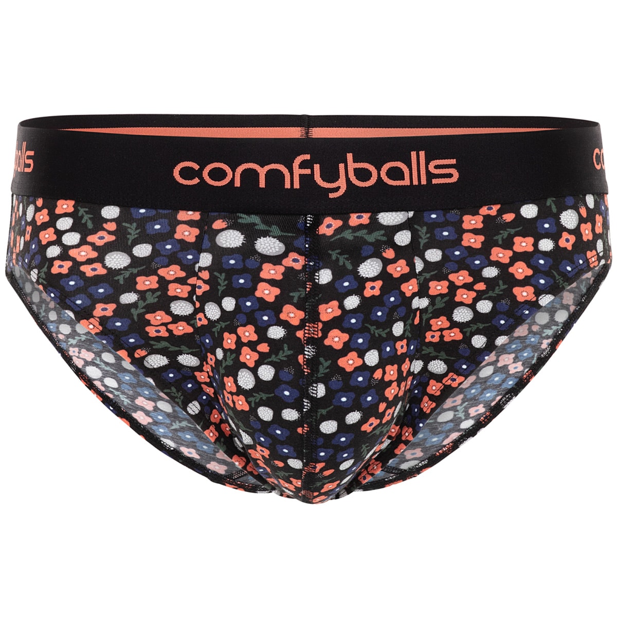 Comfyballs Ghost Black Cotton Brief (2-Pack) 
