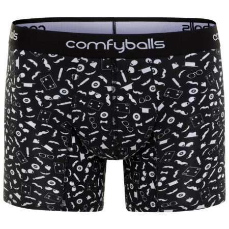 Comfyballs Black´n White Mustache Cotton